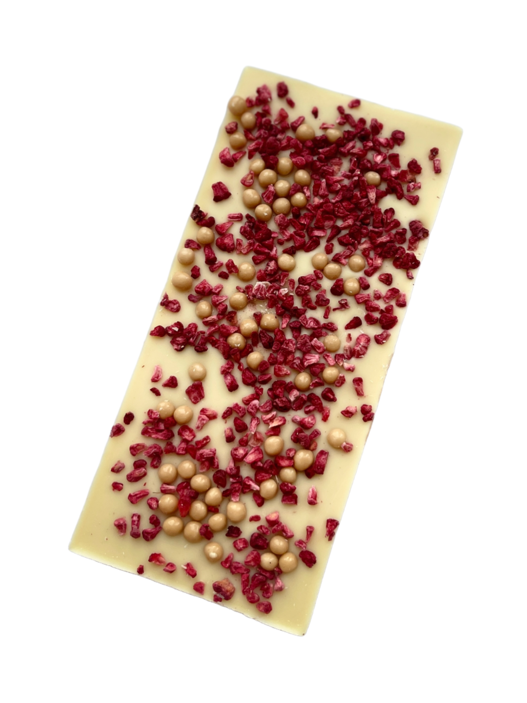 Czekolada Artystyczna Ręcznie Robiona Biała z owocami liofilizowanymi 90g